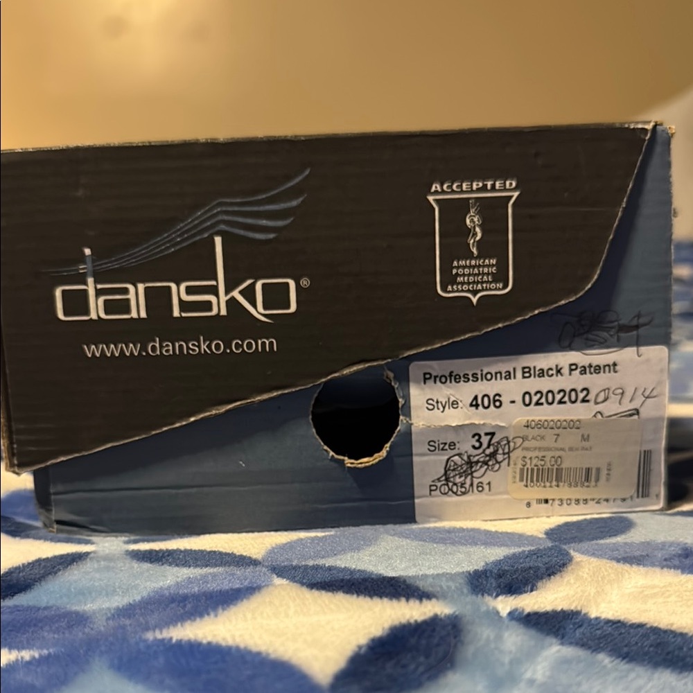 Dansko Professional Black Patent Clogs